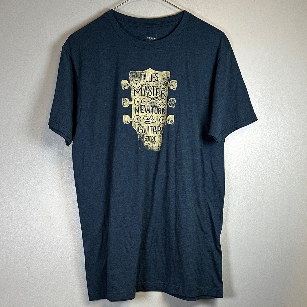 Sonoma Dark Blue Graphic Tee Mens Medium